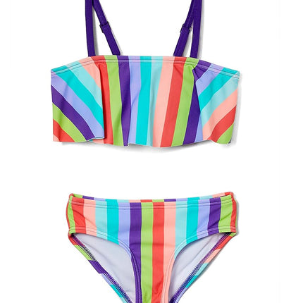 Kanu Surf Maillot de Bain Bikini 2 pièces Sport de Plage Volanté Karlie pour Filles, Vera Violet, 14