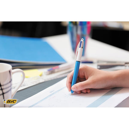 Bic Ball Pens, Multi-Colour, 4 Count (Pack of 1)