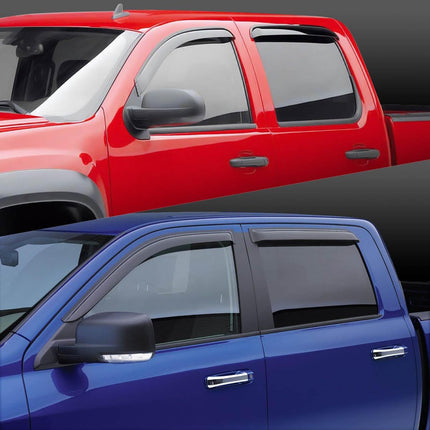 DNA MOTORING Tape-On Window Visor Deflector Rain/Sun Guard Compatible with 17-23 Subaru Impreza Hatchback, WVS-279