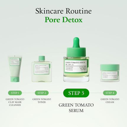FULLY Green Tomato Serum 30ml, Pore Tightening 67% Green Tomato Extract