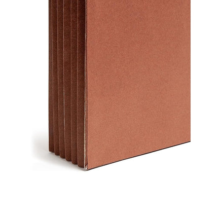 Smead End Tab Expanding File Wallet with Flap and Cord Closure, 5-1/4" Expansion, Legal Size, Redrope, 10 per Box (71148)