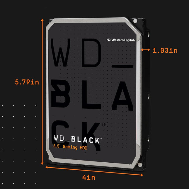 WD_BLACK 6 TB HighPerformance 3.5" Internal Gaming Hard Drive, 7200 RPM Class, SATA 6 GB/s, 256MB Cache