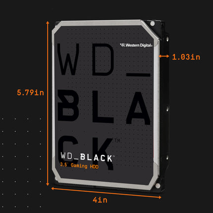 WD_BLACK 4 TB HighPerformance 3.5" Internal Gaming Hard Drive, 7200 RPM Class, SATA 6 GB/s, 256MB Cache