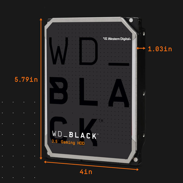 WD_BLACK 4 TB HighPerformance 3.5" Internal Gaming Hard Drive, 7200 RPM Class, SATA 6 GB/s, 256MB Cache