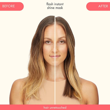 Amika Flash Instant Shine Mask – 60-Second Hydrating Hair Mask for Brilliant Shine – Deep Conditioning & Smoothing Treatment with Sea Buckthorn + Jojoba Oil – 200ml