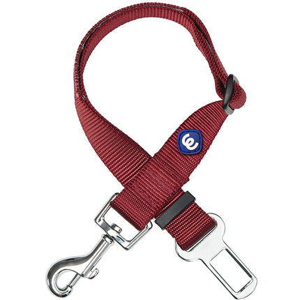 Blueberry Pet Essentials Classic Dog Seat Belt Tether for Dogs Cats, Fired Brick, Durable Safety Car Vehicle Seatbelts Leads Use with Harness