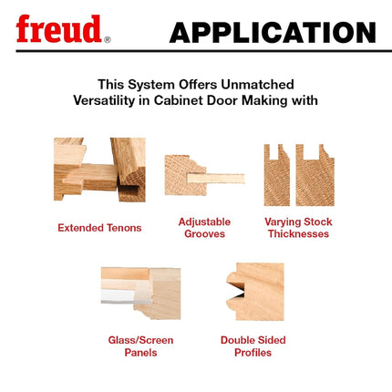 Freud-Diablo 99-864 Bevel Double Profile Cutters, Multi, One Size