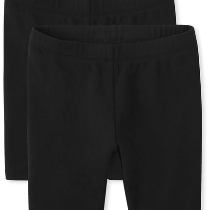 Gymboree Girls and Toddler Bike Shorts, Black 2-Pack, 8