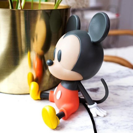 Disney Mickey Mouse Figural Mood Light | Nightstand Table Lamp with LED Light for Bedroom, Desk, Living Room | Home Decor Room Essentials, Cute Gifts and Collectibles | 6 Inches Tall