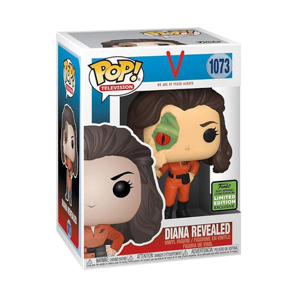 POP! V (1984) - Figurine en vinyle Diana avec visage de lézard (Exclusivité Comic Con de Printemps 2021)