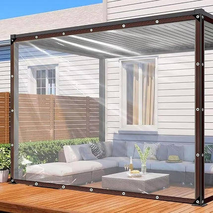 Clear Tarp - Heavy Duty Waterproof 8x14FT Plastic 
