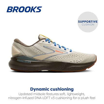 Brooks Men’s Adrenaline GTS 24 Supportive Running Shoe, Home/Seedpearl/Cyber, 14 Medium