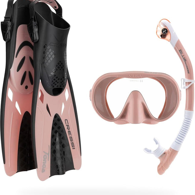 Cressi Musa Explorer Set Snorkeling Sets, Rose Gol