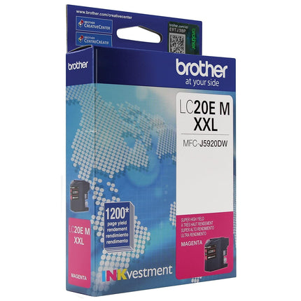 Cartucho de tinta magenta de rendimiento súper alto Brother LC20EM