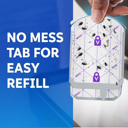 Zevo Flying Insect Trap Refill Cartridges for Fruit Flies & Gnats, 6 Count