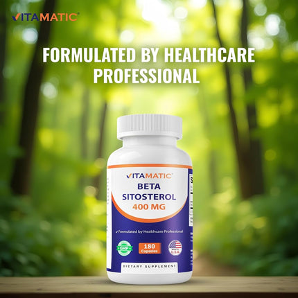 Vitamatic Beta SItosterol 400 mg 180 Capsules