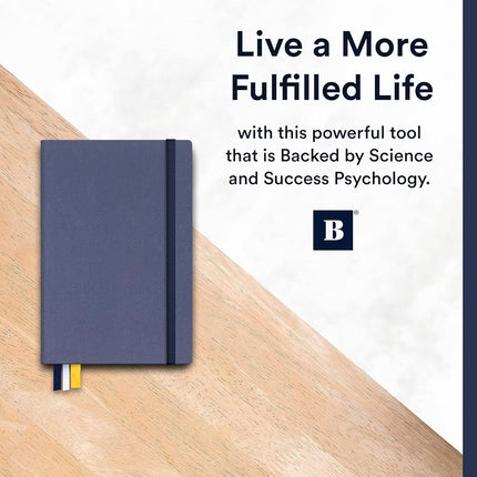 Self Journal by BestSelf — Undated 13-Week Planning, Productivity and Positivity System for Max Achievement and Goal Success — Track Gratitude, Habits and Goals Daily and Weekly (Navy)