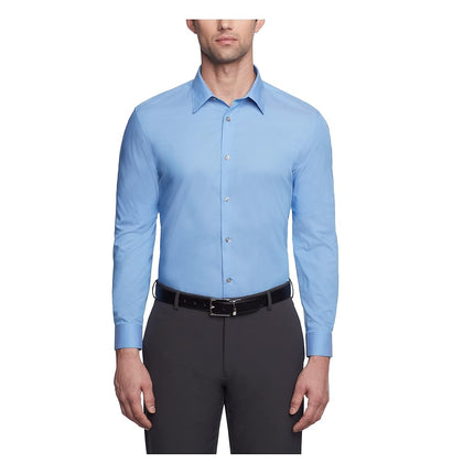 Calvin Klein Men's Slim Fit Non-Iron Herringbone P