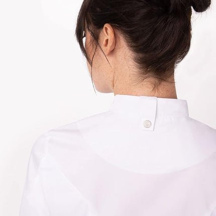 Chef Works Women's Marrakesh V-Series Chef Coat Jacket, White, Medium