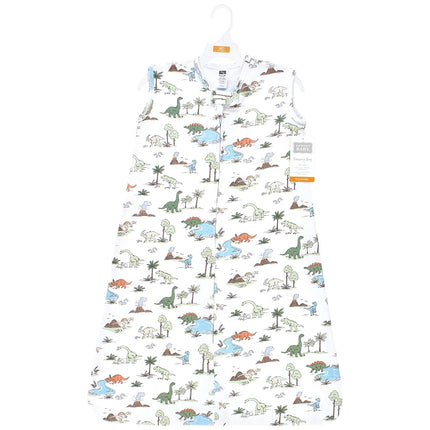 Hudson Baby Saco de dormir unisex de algodón sin mangas para bebé, manta, diseño de aventuras de dinosaurios, 6-12 meses
