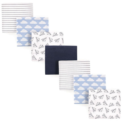 Hudson Baby 7 Piece Flannel Receiving Blanket, Pap