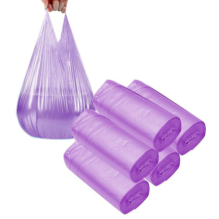 4 GALLON Bathroom Trash Bags Purple, 300 Counts Ga