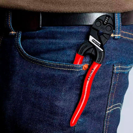 Knipex 71 01 160 CoBolt Compact Bolt Cutter with Plastic Coated Handle, 5.3mm Diameter Cutting Capacities Soft Wire