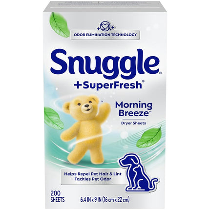 Snuggle Snuggle plus superfresh fabric softener dryer sheets, original, 200 count, 200, 200 Count