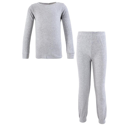 Ensemble de 2 sous-vêtements longs thermiques unisexes Hudson Baby, gris chiné, 7 ans, gris chiné, 7 ans