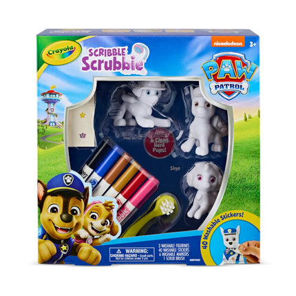Crayola Scribble Scrubbie PAW Patrol Juego de Figuras, Juguetes y Regalos Personalizables de PAW Patrol para Niños Pequeños, Actividad de Colorear Reutilizable, de 3 años en adelante