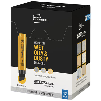 AVERY Marks A Lot UltraDuty Permanent Markers, XL 
