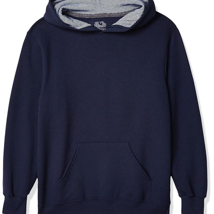 Sudadera con capucha de forro polar para niños Fruit of the Loom, a rayas azul marino Ghost Times Square, extrachica