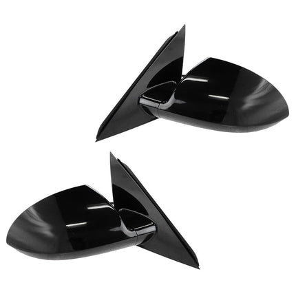 TRQ Driver & Passenger Side Mirror Set without Heat with Smooth Housing Compatible with 2006-2013 Chevrolet Impala 2014-2016 Impala Limited GM1320306 GM1321306