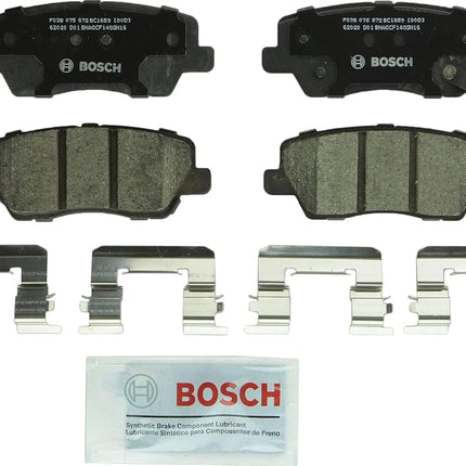 BOSCH BC1659 QuietCast Premium Ceramic Disc Brake Pad Set - Compatible with Cadillac ATS, CTS; REAR