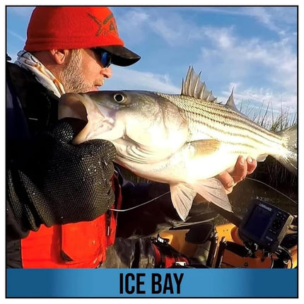 Glacier Outdoor ICE Bay Fishing Glove (Black, Small)