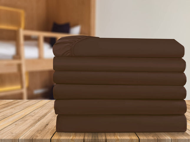 Elegant Comfort 6-Pack Fitted Bottom Sheets 1500 T