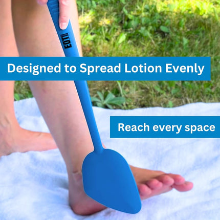 Bendable Lotion Applicator for Back & Body (Microfiber Mitt Included) - Sunscreen, Self Tanner, Medication, Body Lotion Applicator for Back