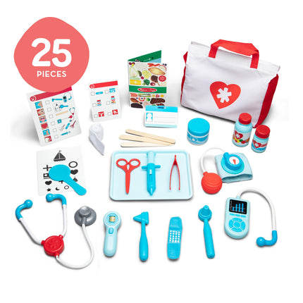 Melissa & Doug Doctor's Kit � Medical Role Play Set for Boys & Girls | With Emergency Bag & Tools | Age 3+