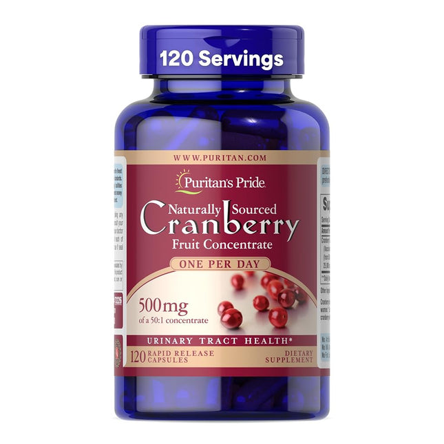 Puritan's Pride One A Day Cranberry - 120 Capsules