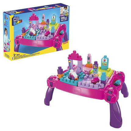 MEGA BLOKS Build 'N Learn Table, Portable, Folding