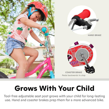 Schwinn Elm Girl's Bike with SmartStart, 12" Wheels, Purple (S0261AAZ)