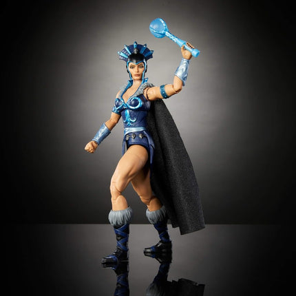 Masters of the Universe Masterverse 7-Inch Action Figure, New Eternia Evil-Lyn, MOTU Toy Villain Sorceress, 30 Articulations, Staff with Orb, JBP77
