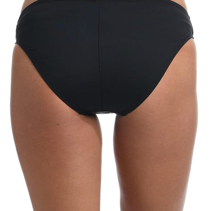Bas de maillot de bain hipster La Blanca Island Goddess uni pour femme, noir, taille 8