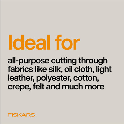 Fiskars RazorEdge Fabric Scissors - 8" Heavy Duty Fabric Shears with SoftGrip Ergonomic Handle, Premier Grade Stainless Steel Blades