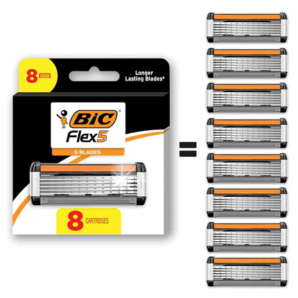 BIC Flex 5 Refillable Refill Razor Cartridges for 