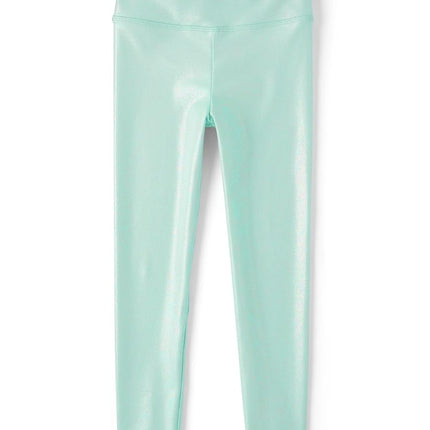 The Children's Place Girls' Assorted Everyday High Shine Leggings, Wintermint, Large