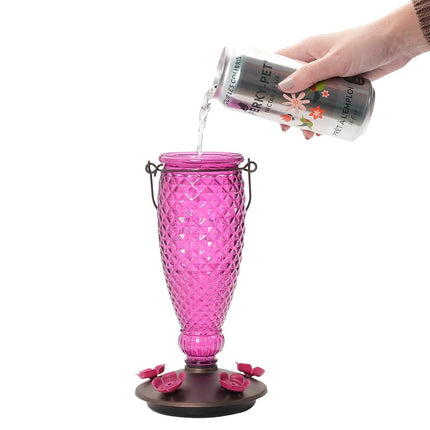 Perky-Pet 522 Ready-to-Use Clear Hummingbird Nectar in Recyclable Aluminum Can - 4 Cans, 16 oz Each - 64 Total Ounces