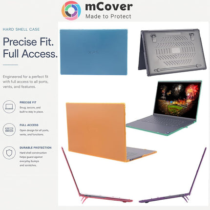 mCover Case for 16-inch Dell XPS 16 DA16260 Windows Laptop PC (Released After Feb. 2026, Without 360 ° Hinge, NOT Fitting Any Other Dell Models)- Orange