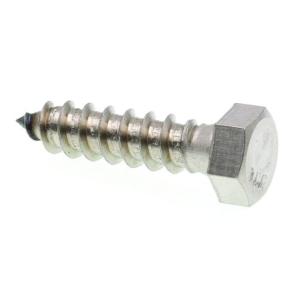 Prime-Line Products 9056104 Lag Screw Bolt, Hex Head, 3/8 in X 1-1/2 in, Stainless Steel, Pack of 25
