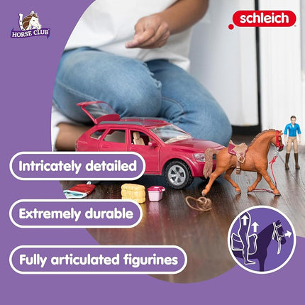 Schleich Horse Club - 110Pc Horse Camping Playset w/ Car and More | 42535